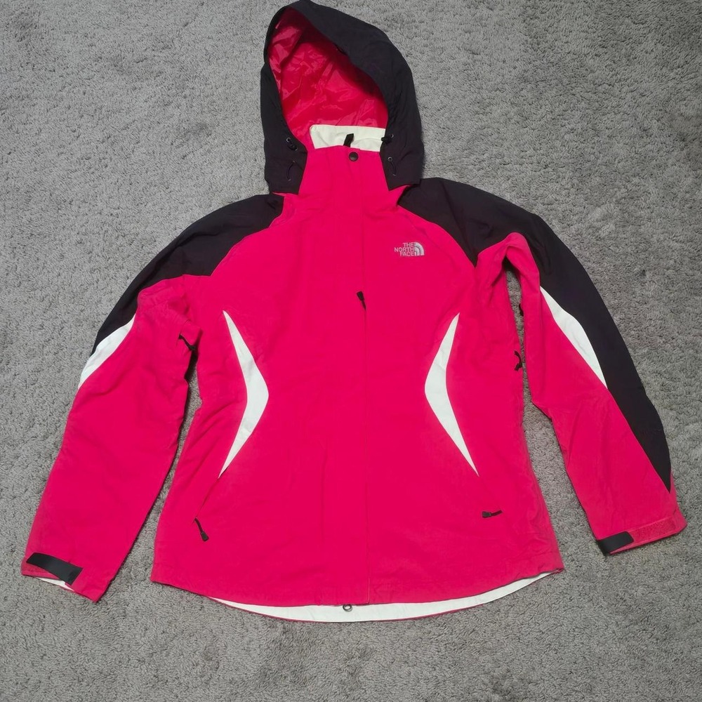 The North Face Women's Pink Hyvent Hooded Rain Jacket Size Large